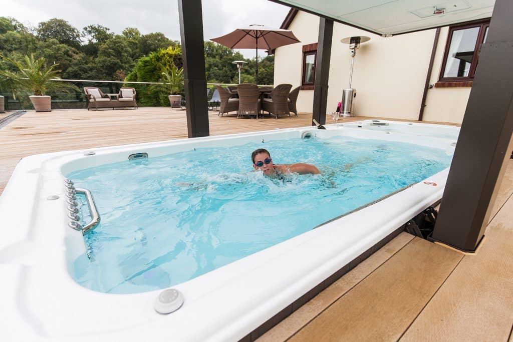 SLP Hydropools Swim Spa 5 1024x683 | St. Lawrence Pools, Hot Tubs, Fitness, Billiards & Patio