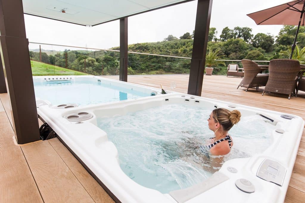 SLP Hydropools Swim Spa 6 1024x683 | St. Lawrence Pools, Hot Tubs, Fitness, Billiards & Patio