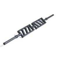 XM FITNESS Black Steel Swiss Bar Angled