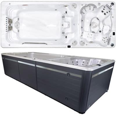Hydropool 19DTAX AquaTrainer Swim Spa two image | St. Lawrence Pools, Hot Tubs, Fitness, Billiards & Patio