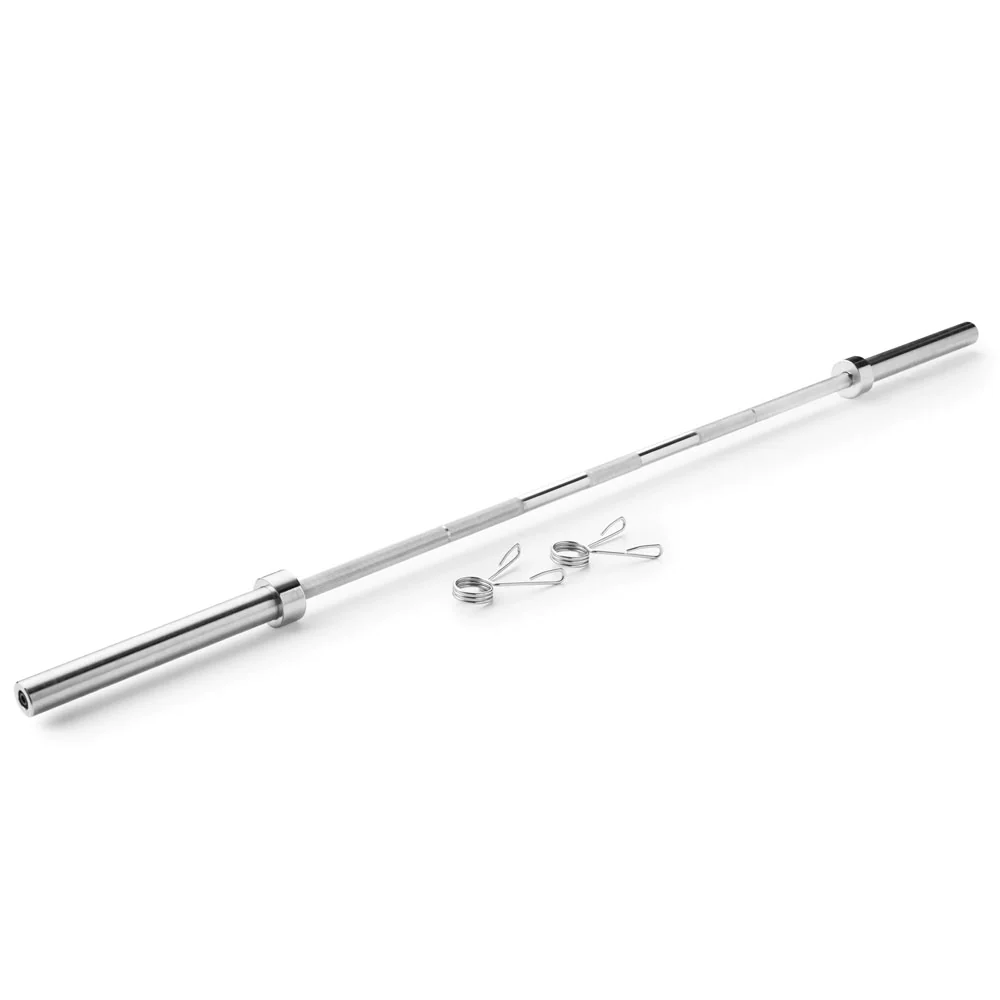 OB-85 7' ECO BAR WITH COLLARS 1 olympic bar, bench press bar, bar with collar, st. lawrence pools